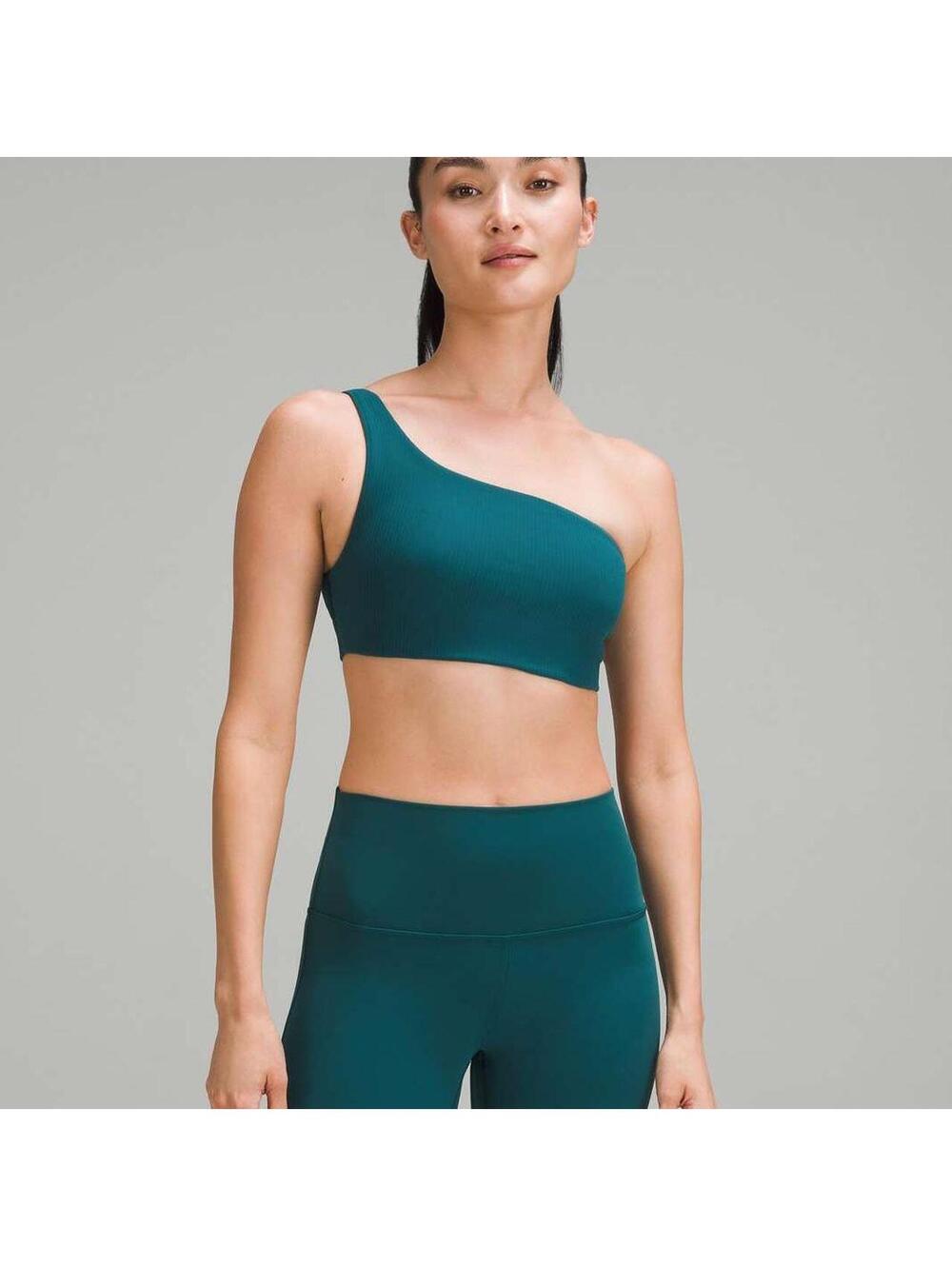 Lululemon Ribbed Nulu Asymmetrical Yoga Bra *Light Support, A/B Cup